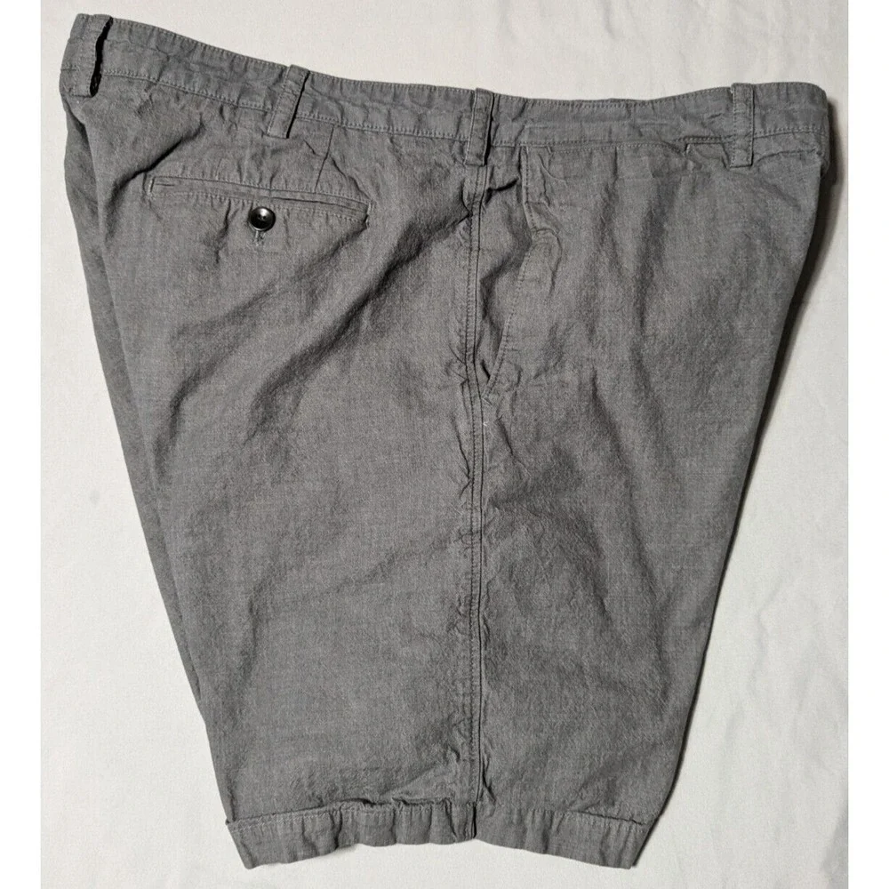 BANANA REPUBLIC AIDEN CHAMBRAY Men 38 Gray Heather Cotton 10